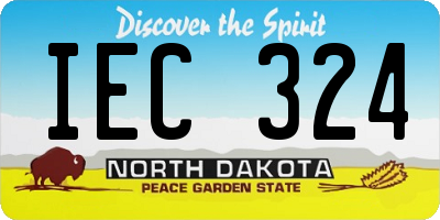 ND license plate IEC324