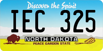 ND license plate IEC325