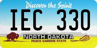ND license plate IEC330