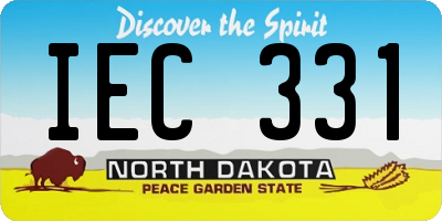 ND license plate IEC331