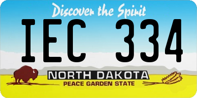 ND license plate IEC334