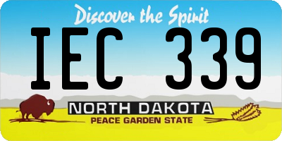 ND license plate IEC339