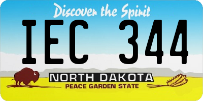 ND license plate IEC344
