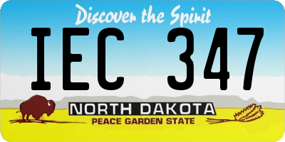 ND license plate IEC347