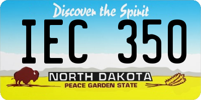ND license plate IEC350