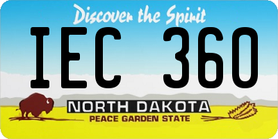 ND license plate IEC360