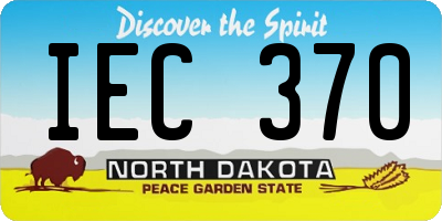 ND license plate IEC370