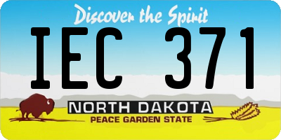 ND license plate IEC371