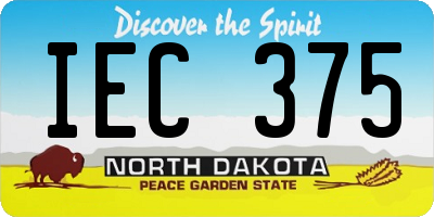 ND license plate IEC375