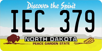 ND license plate IEC379