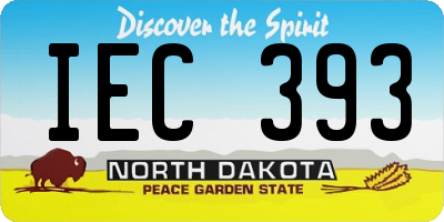 ND license plate IEC393