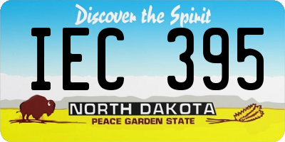 ND license plate IEC395