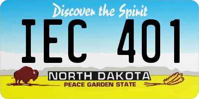 ND license plate IEC401