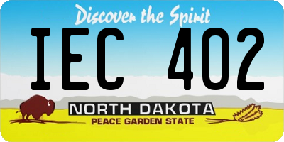 ND license plate IEC402