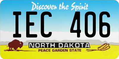 ND license plate IEC406