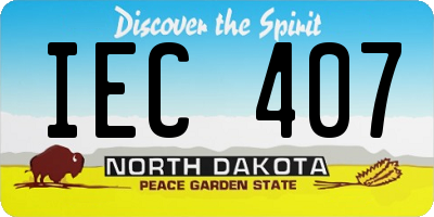 ND license plate IEC407