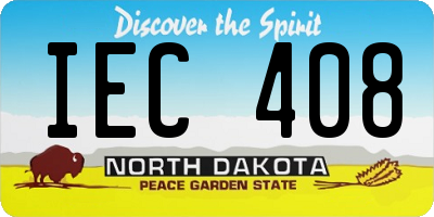 ND license plate IEC408
