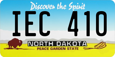 ND license plate IEC410