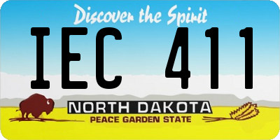 ND license plate IEC411