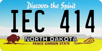 ND license plate IEC414