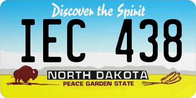 ND license plate IEC438