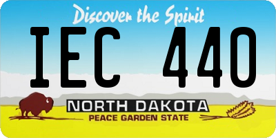 ND license plate IEC440