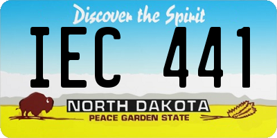 ND license plate IEC441