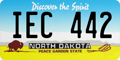 ND license plate IEC442
