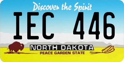 ND license plate IEC446