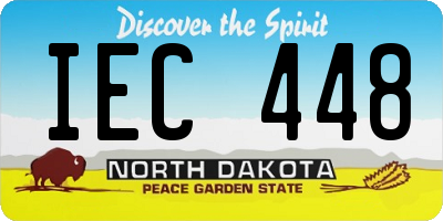 ND license plate IEC448