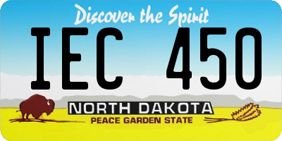 ND license plate IEC450