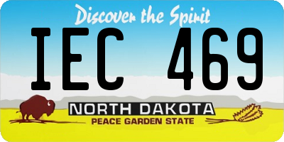 ND license plate IEC469