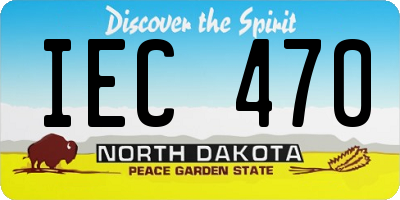 ND license plate IEC470