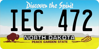 ND license plate IEC472