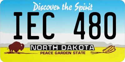 ND license plate IEC480