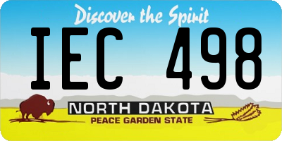 ND license plate IEC498