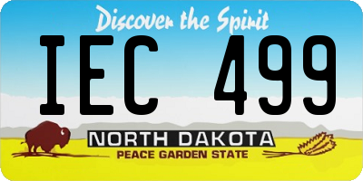 ND license plate IEC499