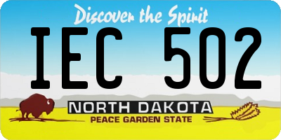 ND license plate IEC502