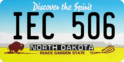 ND license plate IEC506