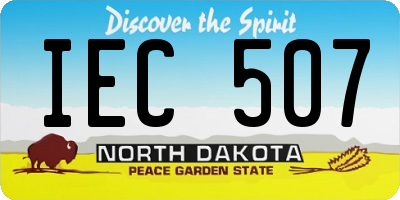 ND license plate IEC507