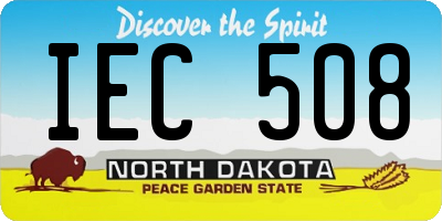 ND license plate IEC508