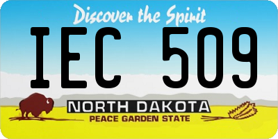 ND license plate IEC509