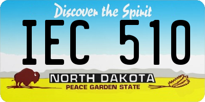 ND license plate IEC510