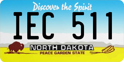 ND license plate IEC511