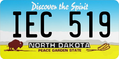 ND license plate IEC519