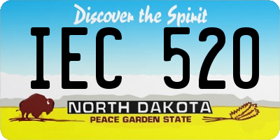 ND license plate IEC520