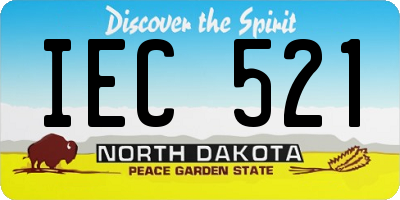ND license plate IEC521