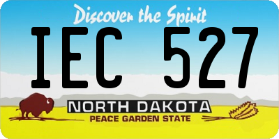ND license plate IEC527