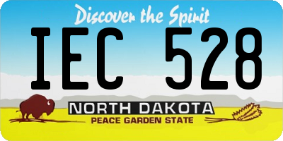 ND license plate IEC528
