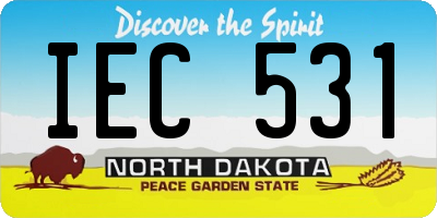 ND license plate IEC531